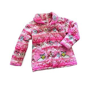 Youth Girls Duoduoquoa Angry Birds Puffy Pink Warm Winter Jacket - Sz XL